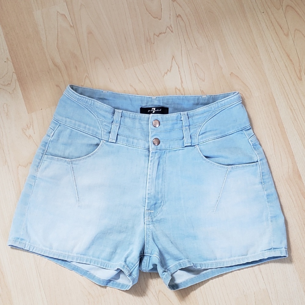 7 FOR ALL MANKIND- High Waste Shorts